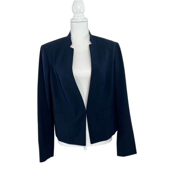 Ann Taylor Jackets & Blazers - Womens Ann Taylor Collarless Navy Blazer Size 14